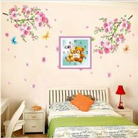 Decal dán kính đẹp hình hoa lá 005