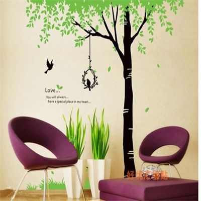 Decal dán kính hình cây đẹp 001