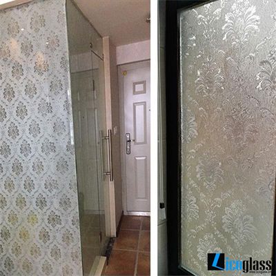 Giấy dán kính đẹp hoa văn cổ điển 006