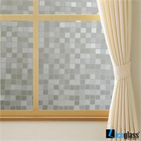 Giấy dán kính đẹp 3D kẻ ô vuông 002