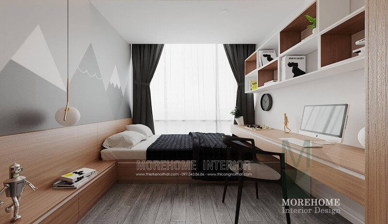 Giường ngủ chung cư gỗ công nghiệp Giường ngủ chung cư gỗ công nghiệp