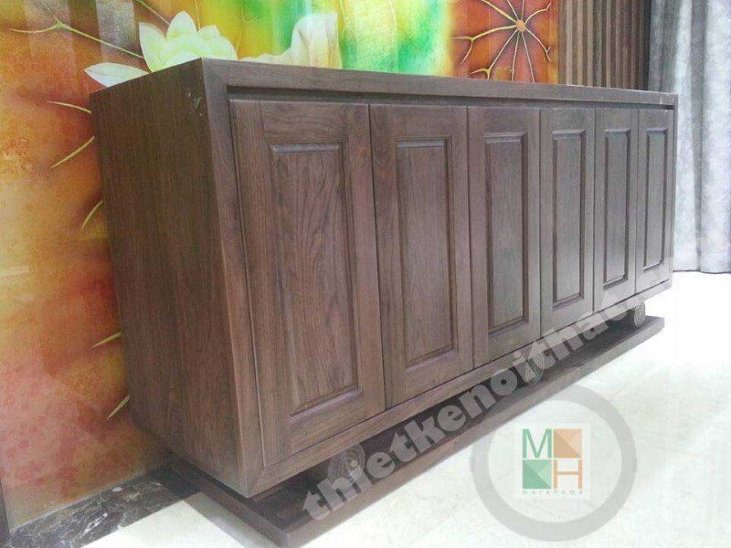 Chất liệu gỗ công nghiệp veneer óc chó được nhiều khách hàng yêu thích